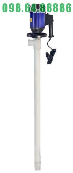 Bơm rút hóa chất từ phuy nhựa/phi sắt, thân PTFE model JDT-600W